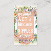 Pay it Forward Random Act Kindness Soft Wildflower 名刺 (正面)