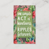 Pay it Forward Random Act of Kindness Christmas 名刺 (正面)
