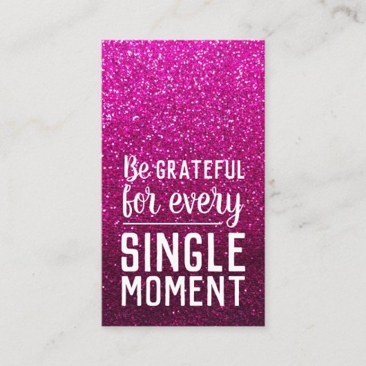 Pay it Forward Random Act of Kindness Hot Pink 名刺 (正面)