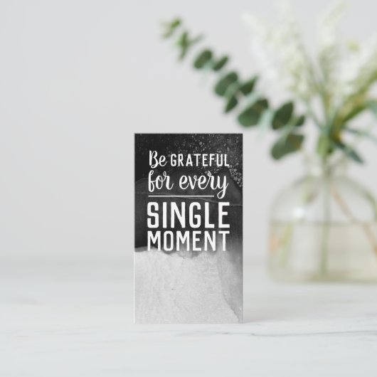 Pay it Forward Random Act of Kindness Monochrome 名刺 (スタンド正面)