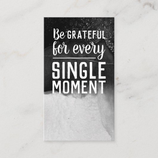 Pay it Forward Random Act of Kindness Monochrome 名刺 (正面)