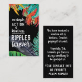 Pay it Forward Random Act of Kindness Paradise 名刺 (正面/裏面)