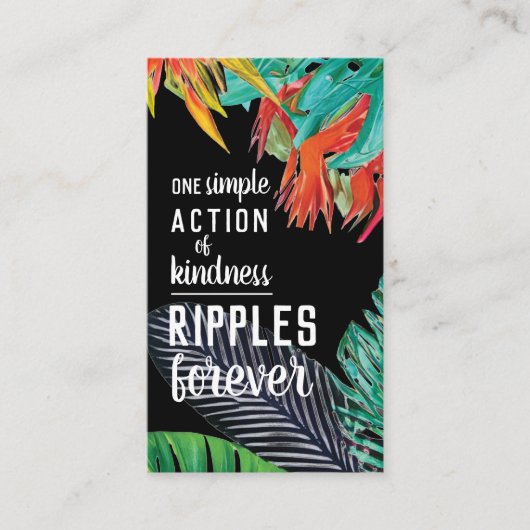 Pay it Forward Random Act of Kindness Paradise 名刺 (正面)