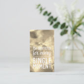 Pay it Forward Random Kindness Act Gratitude Gold 名刺 (スタンド正面)