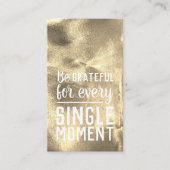 Pay it Forward Random Kindness Act Gratitude Gold 名刺 (正面)