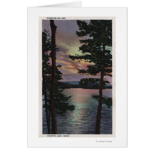 Payette Lake, ID - Evintide on Lake Scene (正面)