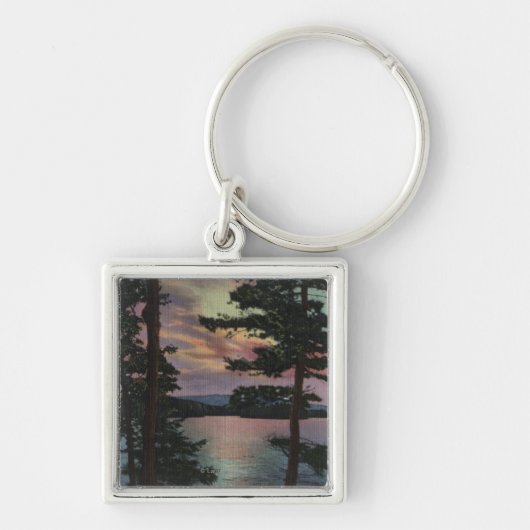Payette Lake, ID - Evintide on Lake Scene キーホルダー (正面)