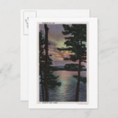 Payette Lake, ID - Evintide on Lake Scene ポストカード (正面/裏面)