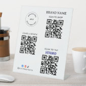 Payment | Company Logo,Website All in One Qr Code 台座サイン (インサイチュ)