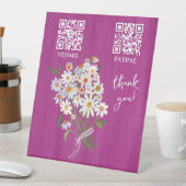 PAYMENT QR CODE 花屋さん 花農家の市場 台座サイン (インサイチュ)