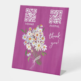 PAYMENT QR CODE 花屋さん 花農家の市場 台座サイン