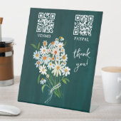 PAYMENT QR CODE 花屋さん 花農家の市場 台座サイン (インサイチュ)