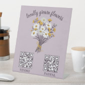 PAYMENT QR CODE 花屋 フラワー ファーマーズマーケット 台座サイン (インサイチュ)