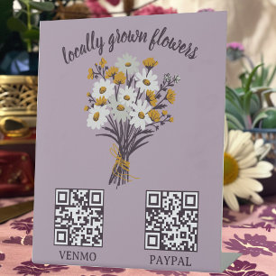 PAYMENT QR CODE 花屋 フラワー ファーマーズマーケット 台座サイン