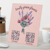 PAYMENT QR CODE 花屋 フラワー ファーマーズマーケット 台座サイン (インサイチュ)