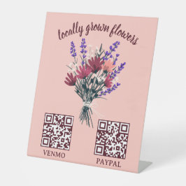 PAYMENT QR CODE 花屋 フラワー ファーマーズマーケット 台座サイン