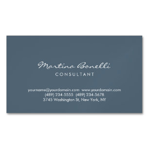 Payneのグレーカラーミニマリストスクリプト名刺 マグネット名刺