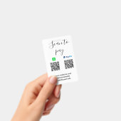 PayPal Cash App 支払い用QRコードにビジネス名を追加 バッジ (手持ち)