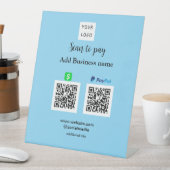 Paypal CashappスキャンしてQRを支払う追加ビジネス名lo 台座サイン (インサイチュ)