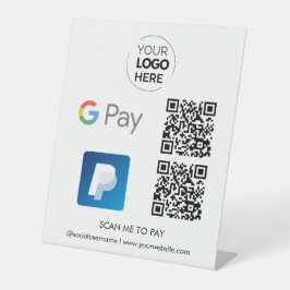 Paypal Google Pay QRコード支払 |スキャンして支払う 台座サイン