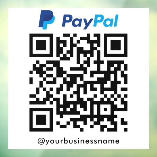 Paypal QRコード支払いスキャンから支払い白 ウィンドウサイン (シート3)