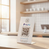 PayPal QR Code Payment | Scan to Pay Business Logo 台座サイン