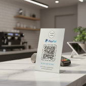 Paypal QR Code Payment | Scan to Pay Business Logo 台座サイン