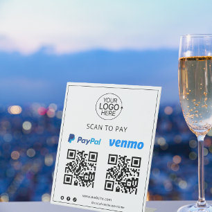 PayPal Venmo Cash App非接触型モバイル決済 台座サイン