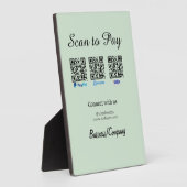 paypal venmo visa card scan to pay QR social media フォトプラーク (側面)