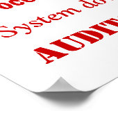 Payroll Sweat Words迷惑おもしろい用語室 ポスター (角)