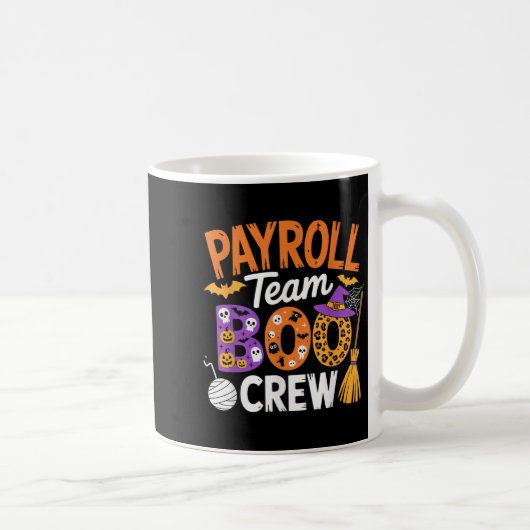 Payroll Team Boo Crew Halloween Matching Soky Outf コーヒーマグカップ (右)