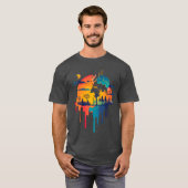 Paysage coloré et fantastique tシャツ (正面フル)