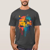 Paysage coloré et fantastique tシャツ (正面)