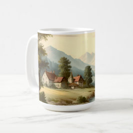 Paysage de montagne コーヒーマグカップ
