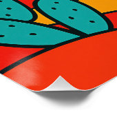 Paysage Désertique Abstrait Géométrique ポスター (コーナー)