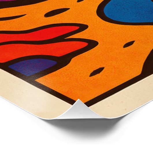 Paysage Désertique Psychédélique ポスター (コーナー)