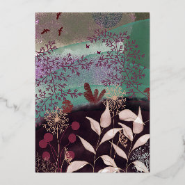 Paysage fantastique 箔招待状