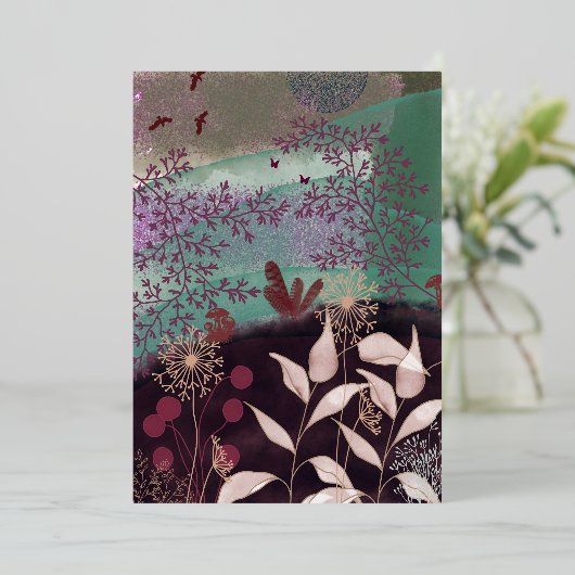 Paysage fantastique 箔招待状 (立ち正面)