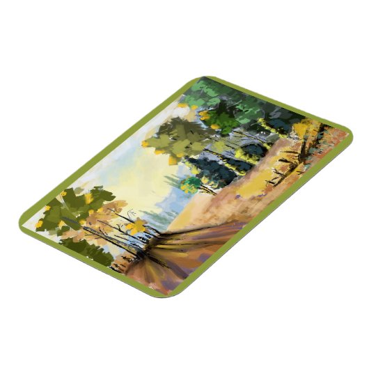 Paysage nature et sous bois en fôret, déco murale. マグネット (左側)