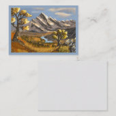 paysage peinture sur carte de voeux. ノートカード (正面/裏面)