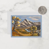 paysage peinture sur carte de voeux. ノートカード (正面/裏面インサイチュ)