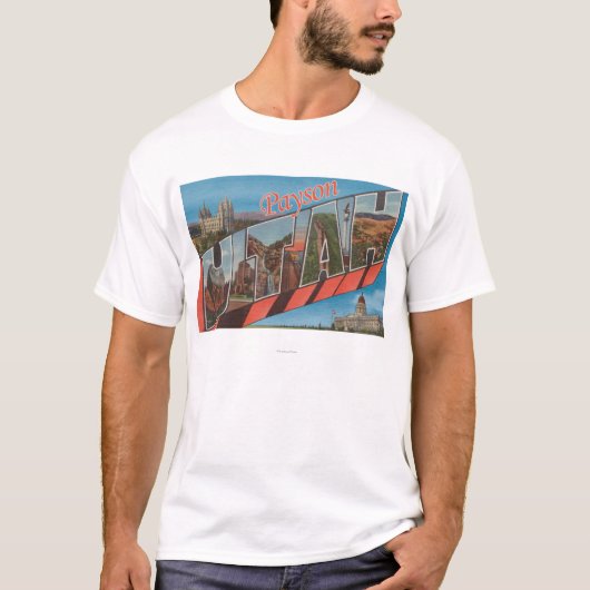 PaysonのUtahLargeの手紙ScenesPayson、UT Tシャツ (正面)