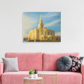 Payson Utah Temple 絵を描's™ LDS Wall Art Canvas キャンバスプリント (インサイチュ (リビング))