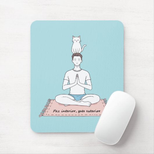 Paz Interior, Gato Exterior マウスパッド (マウス)