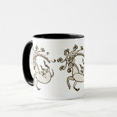 Pazyrykのシカのマグ マグカップ (正面左)