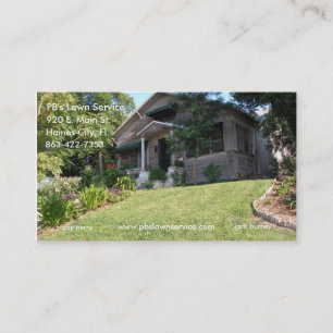 PBの芝生サービス古い家の名刺 名刺
