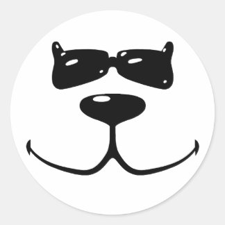 PBの顔のステッカー ラウンドシール