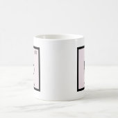 Pb -ポークパンの中国のな化学周期表 コーヒーマグカップ (中央)