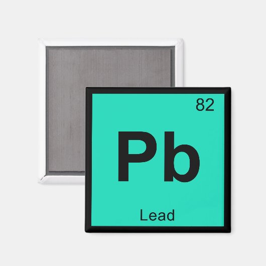 Pb – 鉛化学周期表シンボル要素 マグネット (正面/裏面)