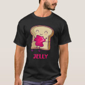 PB Jピーナッツバターゼリーブルーベリーファミリーマッチング Tシャツ (正面)